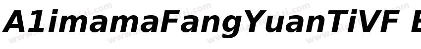 A1imamaFangYuanTiVF Bold字体转换